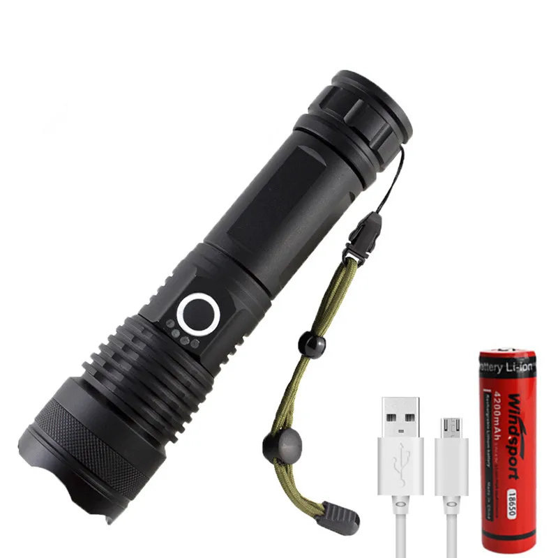 

USB Led Flashlight 18650 XHP50 Mini Torch Lanterna Tactical Flashlight Zoomable Waterproof Protable Outdoor Camping Bike Light