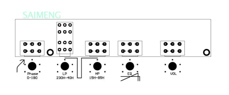 GHXAMP сабвуферный предусилитель, фильтровальная плата TL072 Tone Low Pass AWCS Dynamic Equalization 5,1 Sub усилитель, одиночный выход