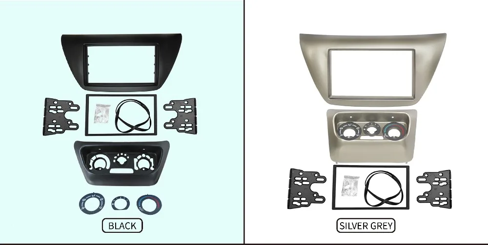 Двойной Din Радио панель для 2006 Mitsubishi Lancer IX Aftermarkets стерео Dash комплект DVD рамка+ центр AC управления фасции