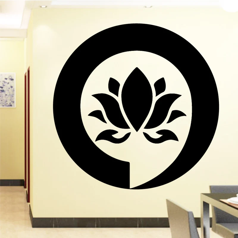 

Sign Mandala Buddha Lotus Wall Stickers For Bedroom Home Decor Flower Sticker Vinyl Adhesive Decals Wall Decoration