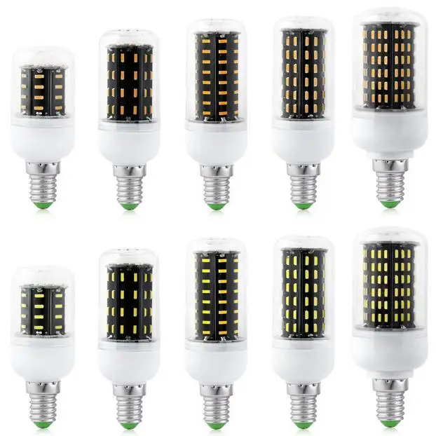 Светодиодные лампы E27 E14 GU10 G9 B22 SMD 4014 36 56 72 96 138 светодиодный s теплый белый/белый