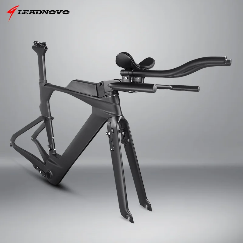 Top Aero Carbon time trial Bicycle Frame TT carbon fiber frameset UD black 48cm 51cm 54cm matte glossy Di2 and Mechanical Compatible 1
