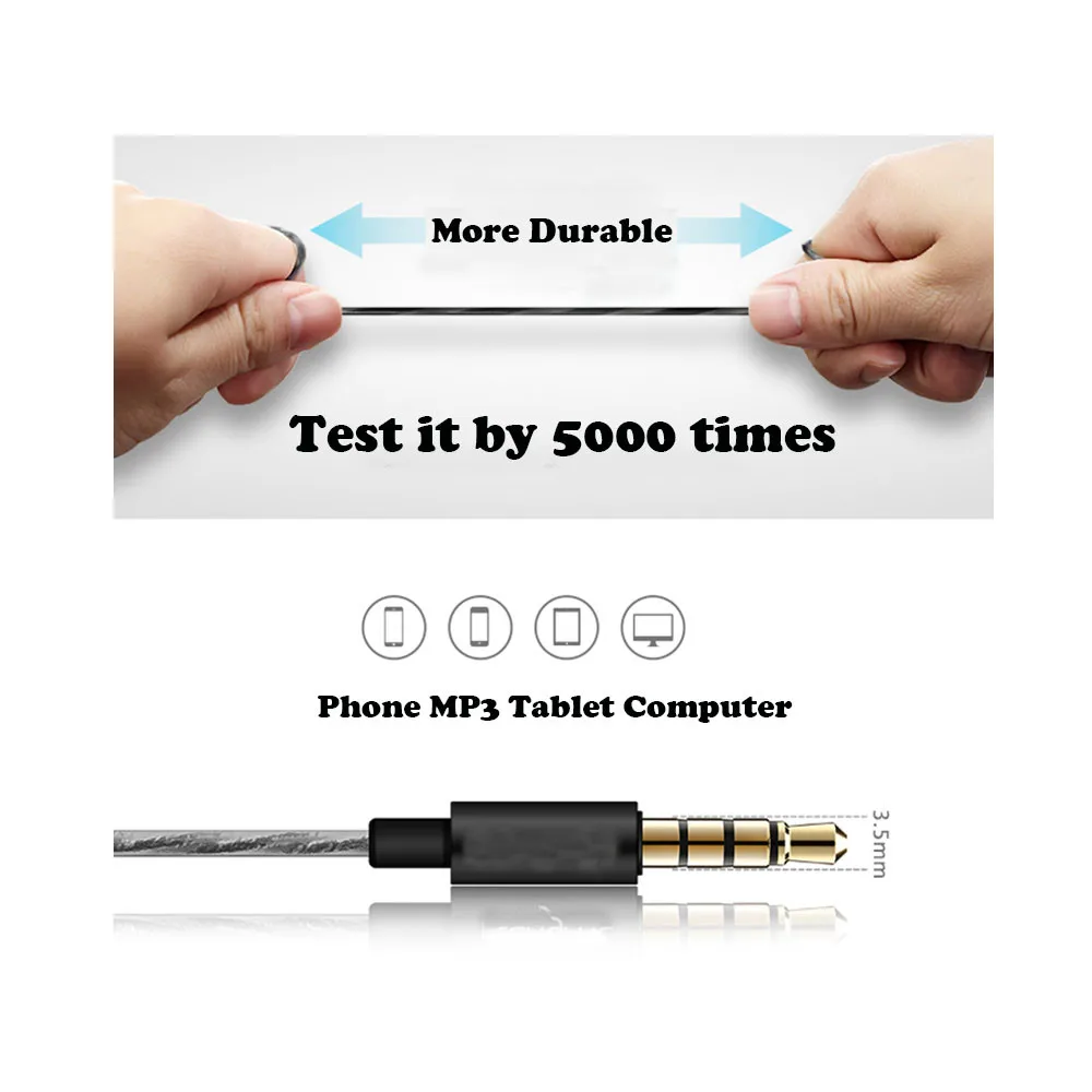 Earphone POYATU In Ear Headset HIFI Super Bass Earphones fone de ouvido Ceramics Headset auriculares audifonos BlackWhite   (11)