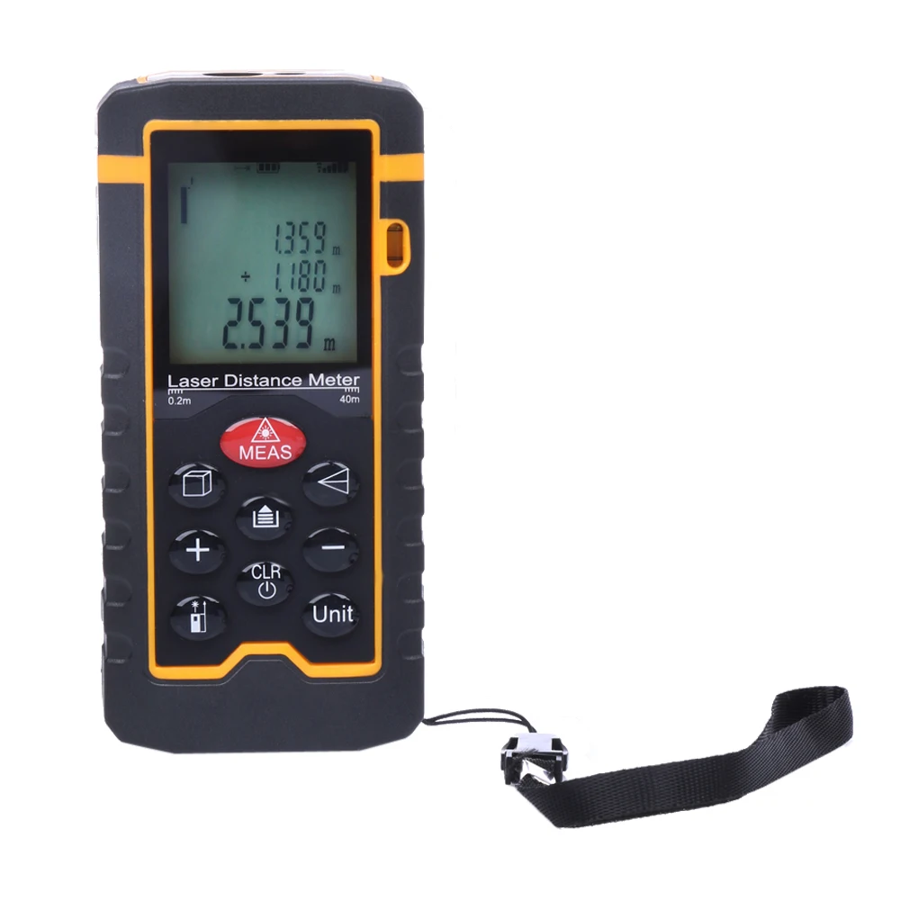 

9 Key 40M Laser Distance Meter LCD Rangefinder Laser Tape Range Finder build ruler Diastimeter Measure Roulette Tool