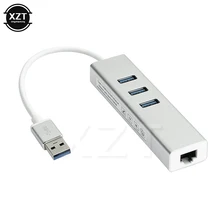 USB Gigabit Ethernet адаптер 10/100/1000 Мбит/с USB концентратор 3,0 Lan Проводная сетевая карта Rj45 порт USB разветвитель для компьютера горячая распродажа