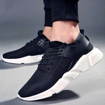 

Unisex Running Shoes Sneakers Mesh Breathable Lightweight Outdoor Sport Lace-up Casual Walking Shoes For Men Women