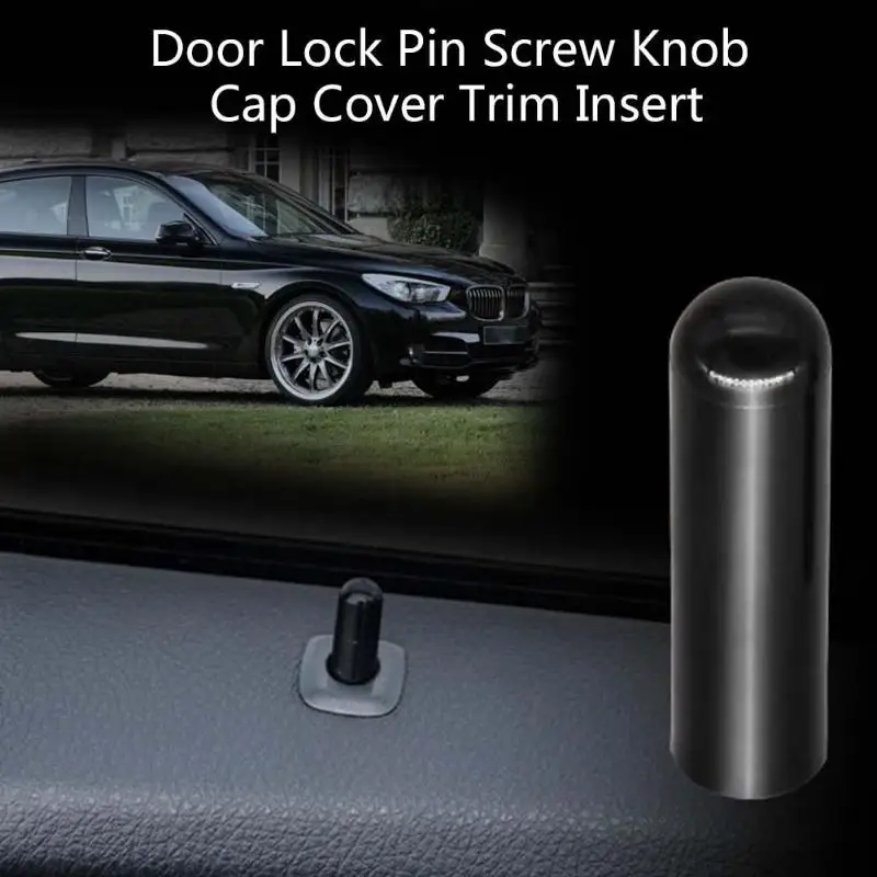 Buy Black Plastic Car Door Lock Button Pin Screw Knob