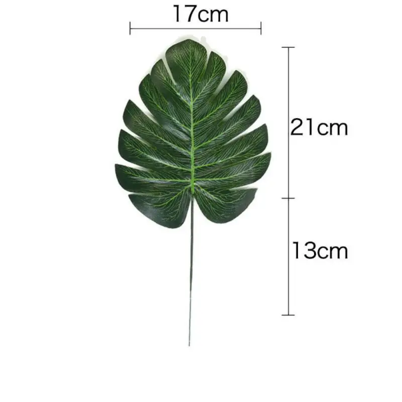 5 шт./партия искусственные тропические монстеры Пальмовые Листья моделирование лист для гавайской тематики вечерние украшения для дома и сада поддельные листья - Цвет: A1