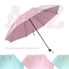 Мини солнцезащитный зонтик модный складной зонт от дождя женский подарок девушки анти-УФ водонепроницаемый портативный зонтик W30619