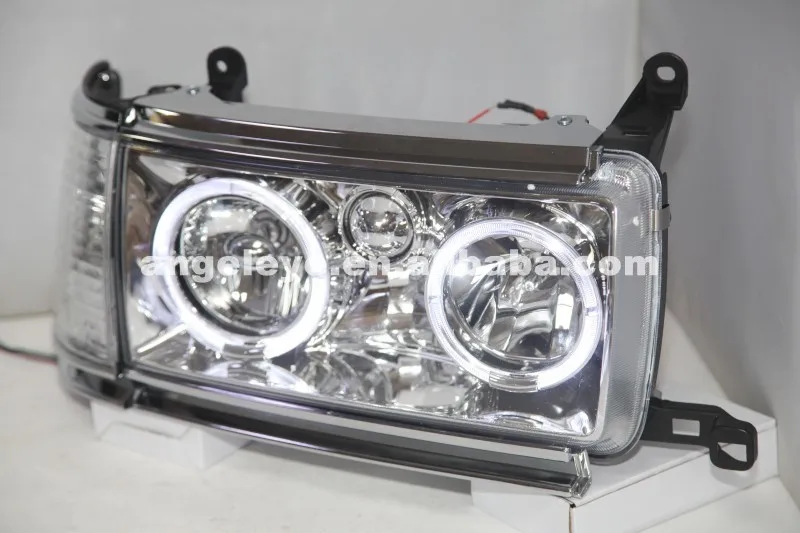 Фары для Toyota Land cruiser LC80 FJ80 Prado 4500 1990-1997 год светодиодный головной фонарь хромированный корпус