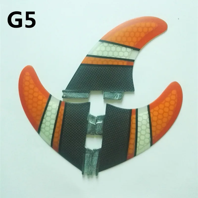 Srfda новые высококачественные Surf плавник FCS II G5 G7 плавники с стекловолокна мед гребень материала для серфинга l- размер 3 шт/комплект плавник для серфинга - Цвет: Цвет: желтый