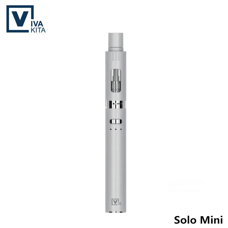 Электронная сигарета vape Solo Mini kit Vape ручка Встроенный 650 мАч мод 20 Вт все-в-одном модный бак 0.8ом герметичный верхний наполнитель 2,0 мл - Цвет: White