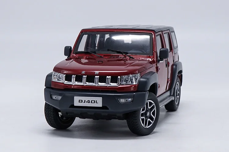 1:18 литья под давлением модели для BAIC Beijing Jeep BJ40L BJ40 красный Багажник на крыше внедорожника Съемная сплав игрушечный автомобиль миниатюрный коллекция подарок от китайского бренда