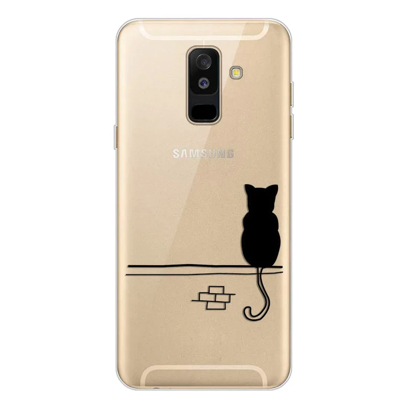 Чехлы Geruide para Для samsung Galaxy A6 plus a6+ Dual SIM pintado telefono caso samsung Galaxy A6 a6