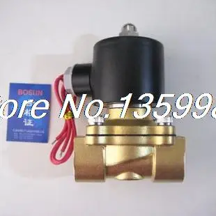 2way2position AC220V 3/" Электрический электромагнитный клапан Вода Воздух N/C Газ Вода Воздух