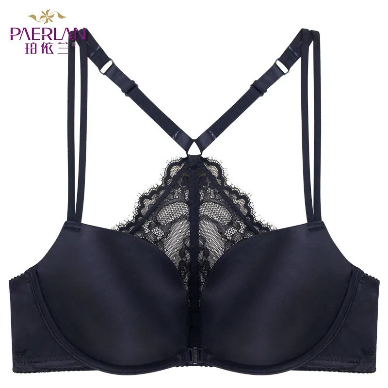 

PAERLAN Brand Wireless Silk Flower Bra Women Sexy Lace Push High Bra Women's Underwear Bra Seamless Bra