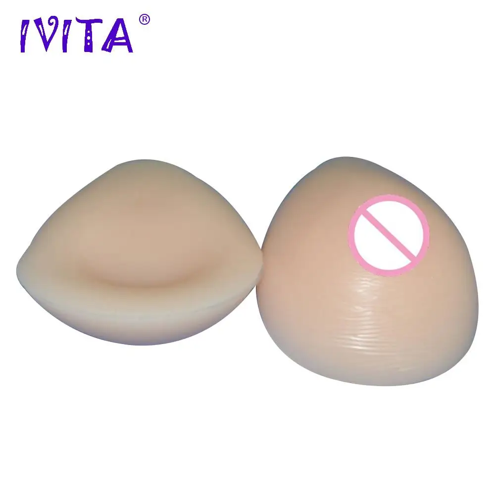 

IVITA 2000g/pair Beige Water Drop Silicone Fake Breast Boob Forms For Women With Flat Chest Crossdresser Mastectomy Transvestite