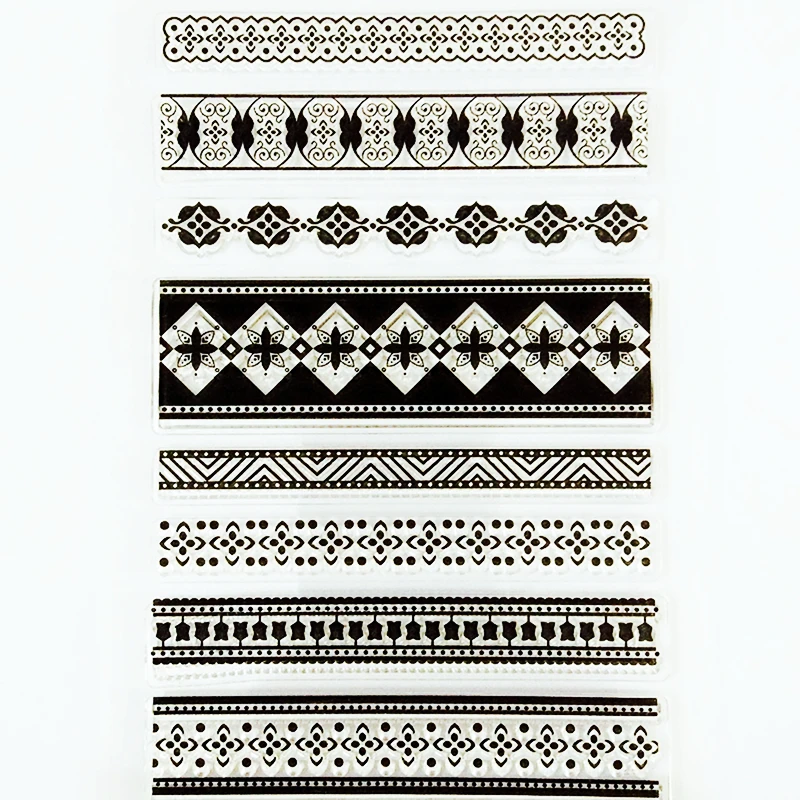 

YLCS084 border frame Silicone Clear Stamps for Scrapbooking DIY album cards Decoration Embossing Folder rubber stamp 9.5*10.5cm