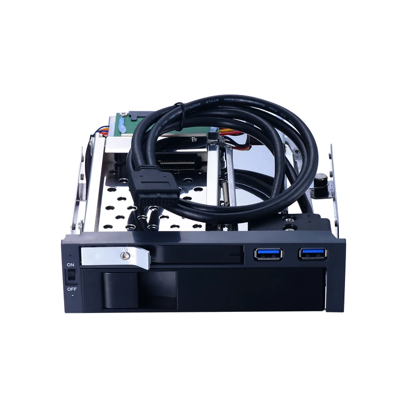 Uneatop 5 25 дюйма SATA Внутренний замок hdd мобильный стеллаж с двумя портами USB 3 0 корпус