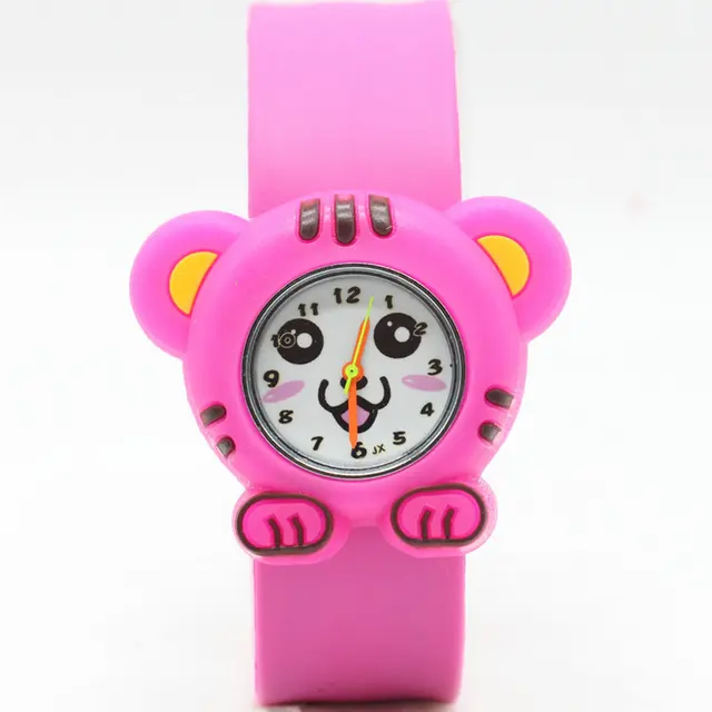 Fashion Creative Kids Slap Watch 3D Cartoon Silicen Strap Quartz Wristwatches Ti Fashion Creative Kids Slap Watch 3D Cartoon Silicen Strap Quartz Wristwatches Ti