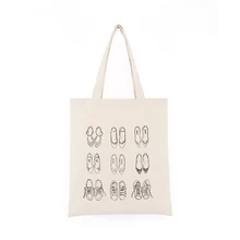 Многофункциональная сумка для покупок Студенческая парусиновая сумка многоразовая Портативная сумка для хранения большой прочный складной сумка в стиле casual