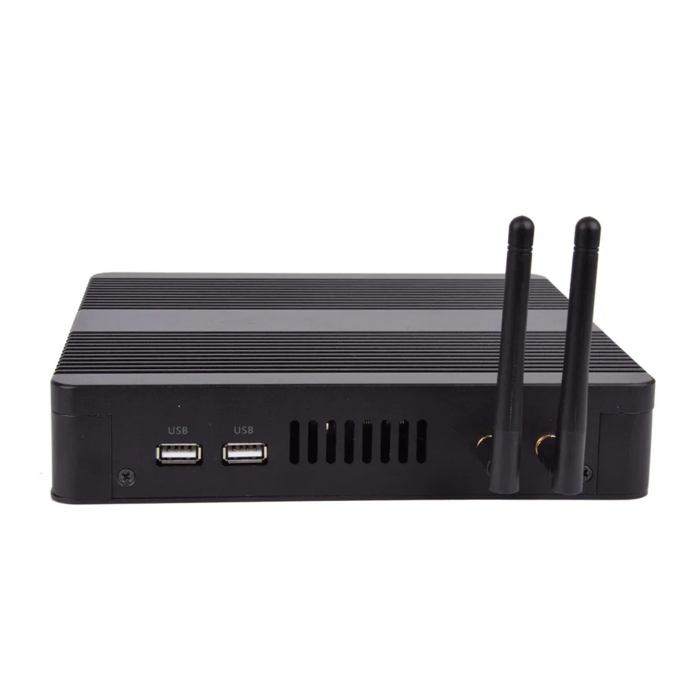 Безвентиляторный мини ПК компьютер Intel Core I3 6100U/ I5 6200U/ I7 5550U Quad core Windows 10 4K HTPC неттоп