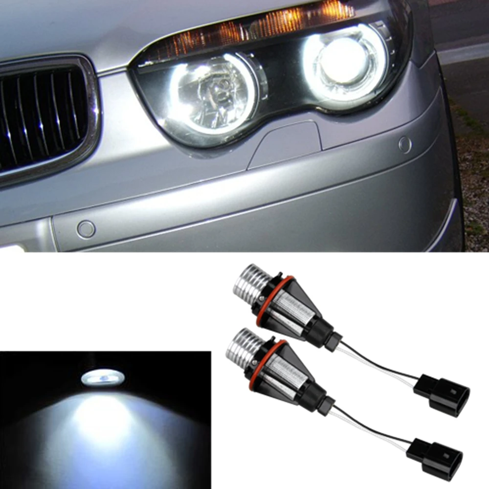 2 шт. белый/синий/красный светодиодный кольцевой маркер-светильник Angel Eye Halo