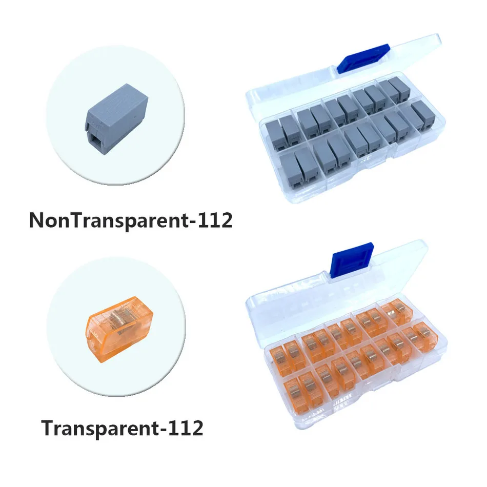 

Wago Type 224-112 Lighting Connector 20PCS/Box Insert Wire Quick Connect Terminal Block Accessories China Free Shipping