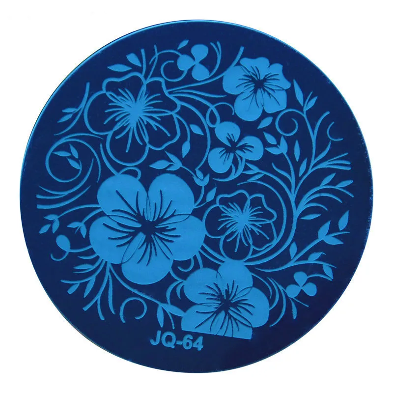 

Cute Flowers Templates Nail Art Polish Stamping Plates Kawaii Nail Stamp Stencil Butterfly Round Decoration Gel Manicure Tools