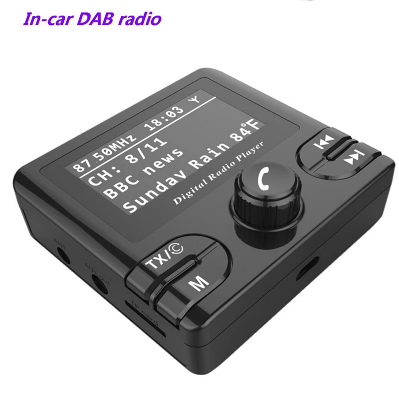 

Car Dab GPS Receiver DAB/DAB+ In-car Radio Bluetooth Wireless FM Transmitter DAB+ Autoradio Adapter Tuner Audio Output