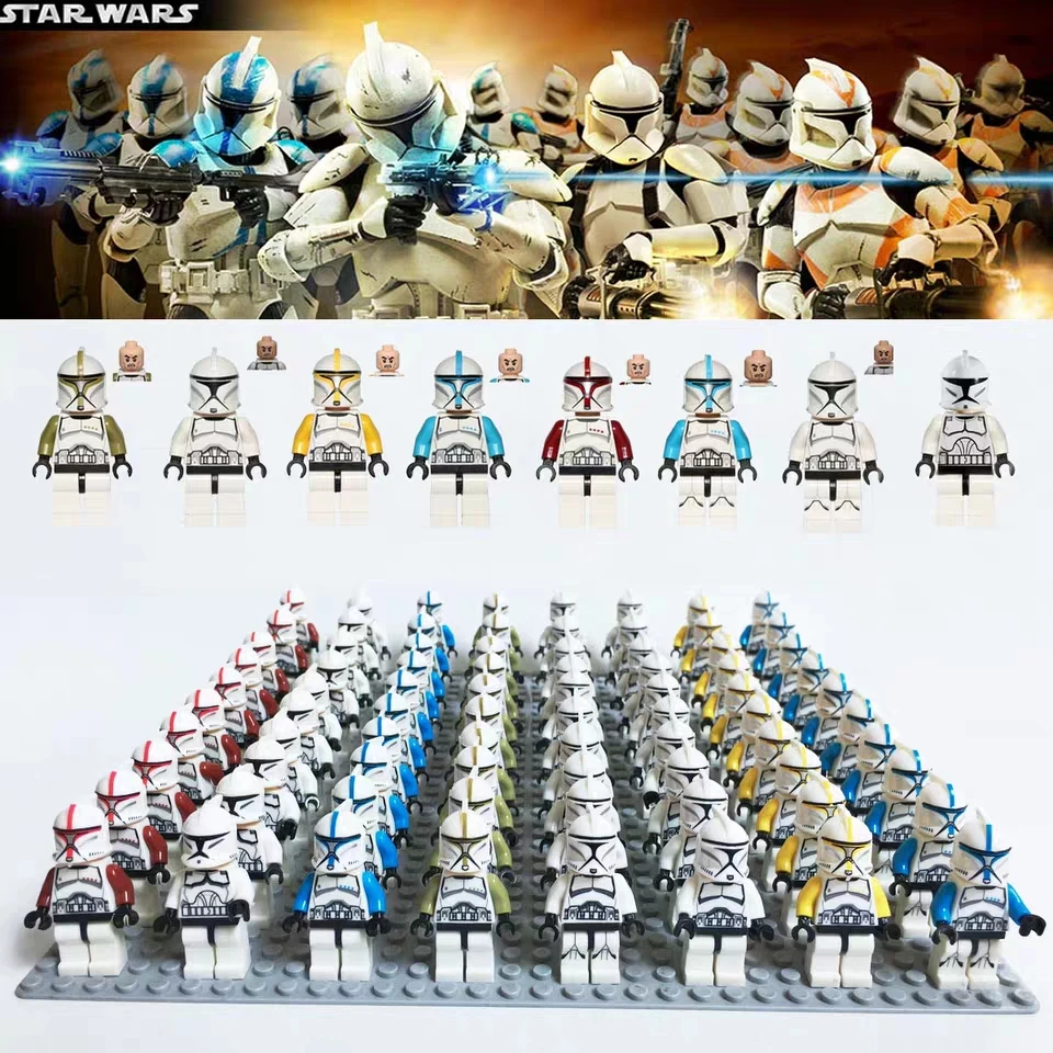 

Playmobil StarWars Magic Building Blocks sniper Chewbacca Compatible Legoing Miniblocks Characters Toys Festival gift for Kid H