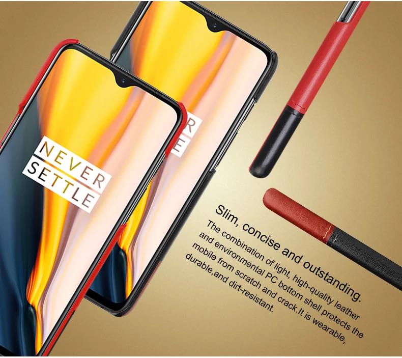 Imak Ruiyi серия легкий роскошный кожаный чехол для Oneplus 7 7 Pro Чехол тонкий лаконичный высококачественный чехол для ПК