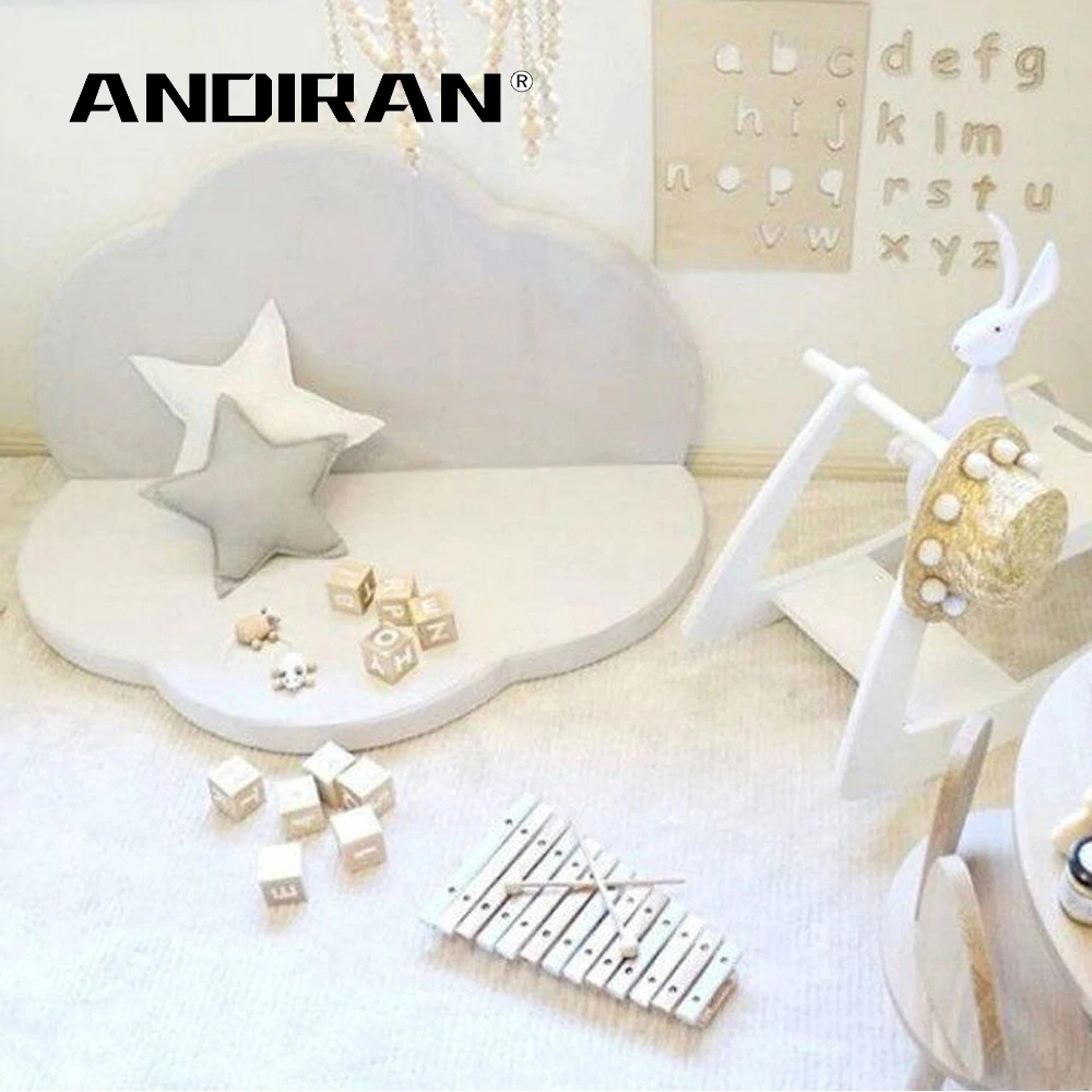 

Baby Playmat Children's Room Decoration Play Mat Ins Sponge Folding Carpet Baby Game Pad Washable 4cm Puzzle Mat