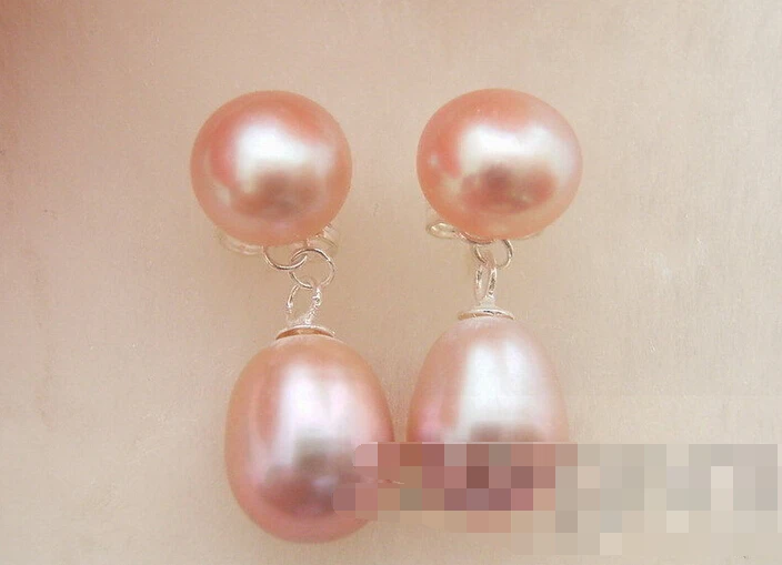 

FREE SHIPPING>>> free shipping 00444 Natural Purple Pearl Earring