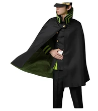 Seraph of the End Owari no Serafu Yuichiro Hyakuya Uniform Cosplay Costume with Hat and Wig цена Seraph of the End Owari no Serafu Yuichiro Hyakuya Uniform Cosplay Costume with Hat and Wig цены онлайн