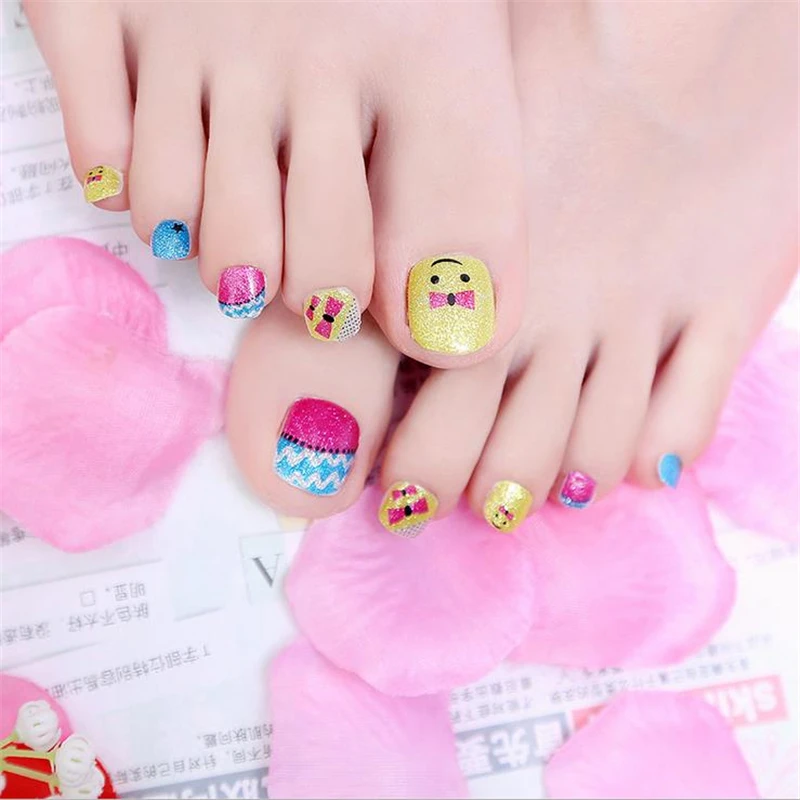 Fashion Auto Sticker Toe Nail Art Foil Stickers Glitter Gradient