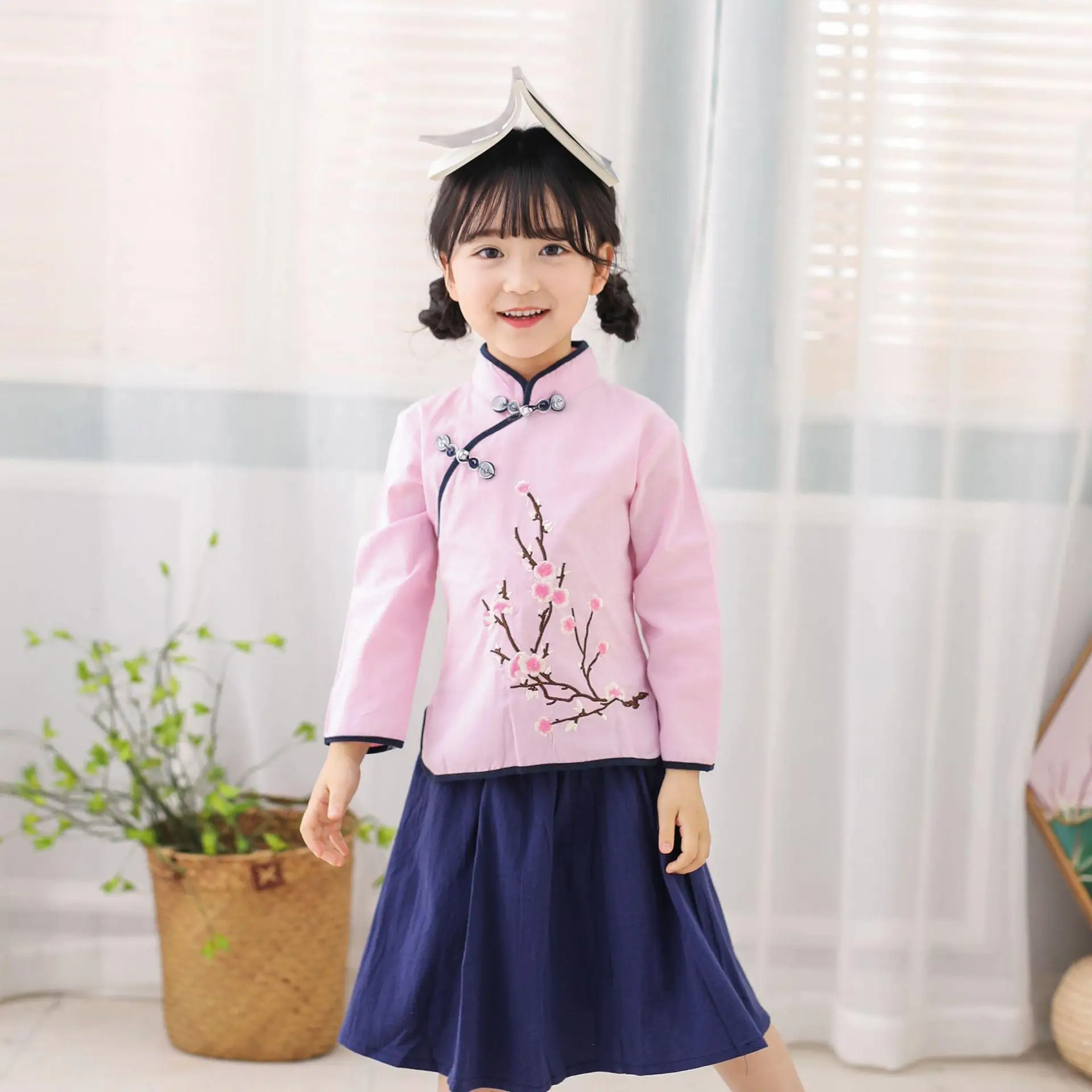 Винтажная одежда Hanfu для маленьких девочек; Детский костюм в китайском стиле; одежда для сцены; костюм для костюмированной вечеринки для детей в древнем стиле - Цвет: Style 4