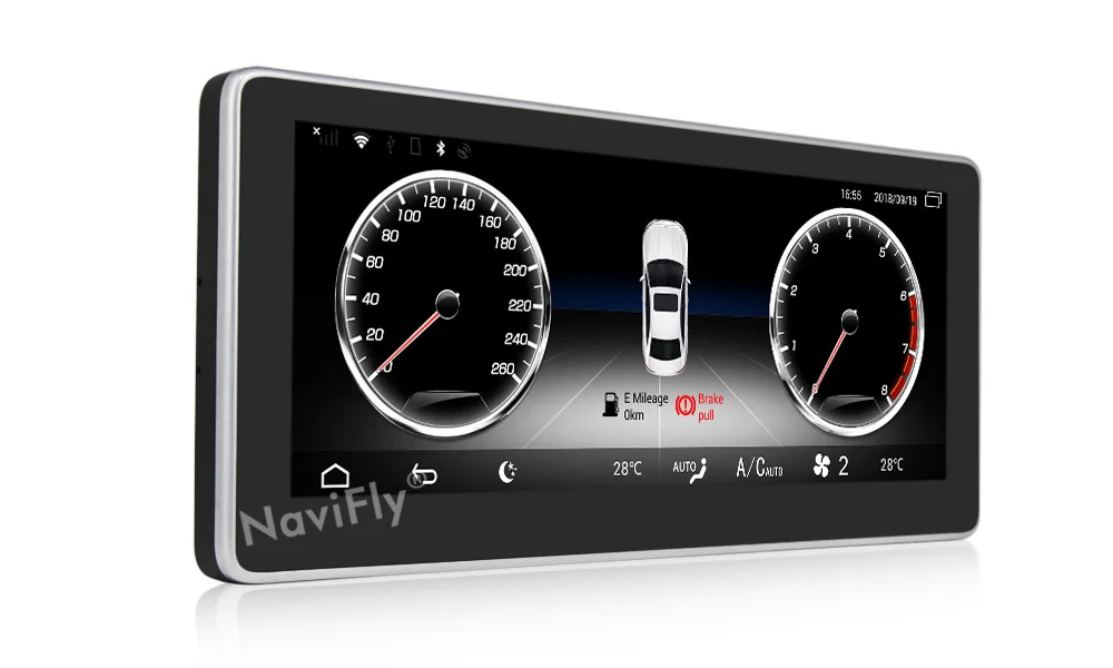 Discount NaviFly 10.25 inch 3GB+32GB Android 7.1 car multimedia player for Benz C-Class W204 2008-2010 With GPS navigation 4G LTE WIFI BT 10