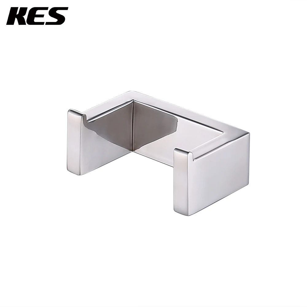 

KES Bathroom Double Coat and Robe Hook Wall Mount Polished/Brushed SUS304 Stainless Steel, A23061/A23061-2