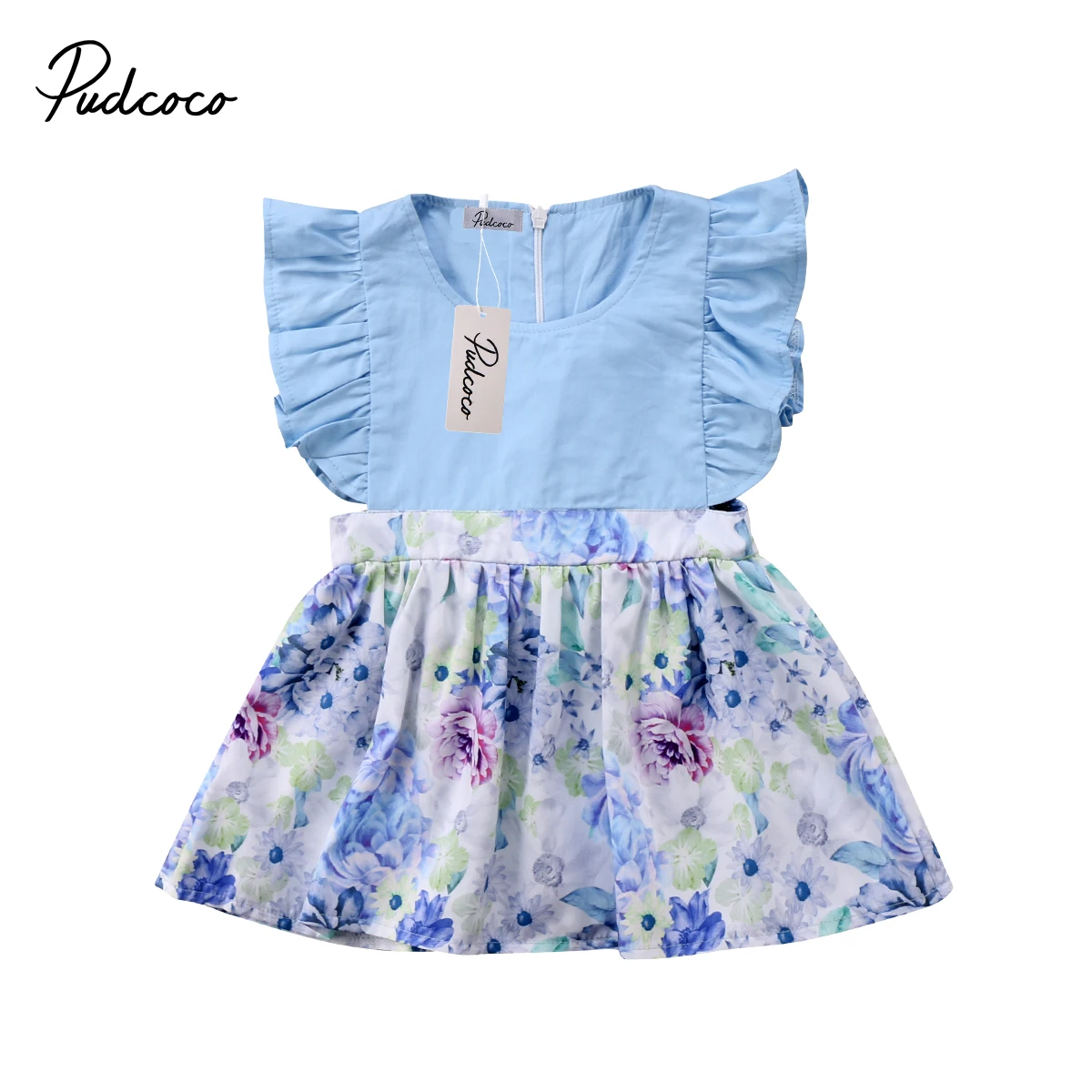 

Pretty Newborn Toddler Baby Girl Princess Floral Party Pageant Dresses Sundress 0-24M