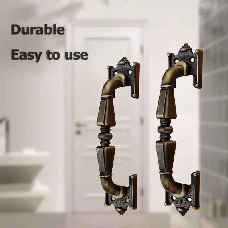 

Zinc Alloy Bronze Door Handle Vintage Wardrobe Kitchen Cabinet Drawer Knobs Pull Handles Furniture Hardware Tools