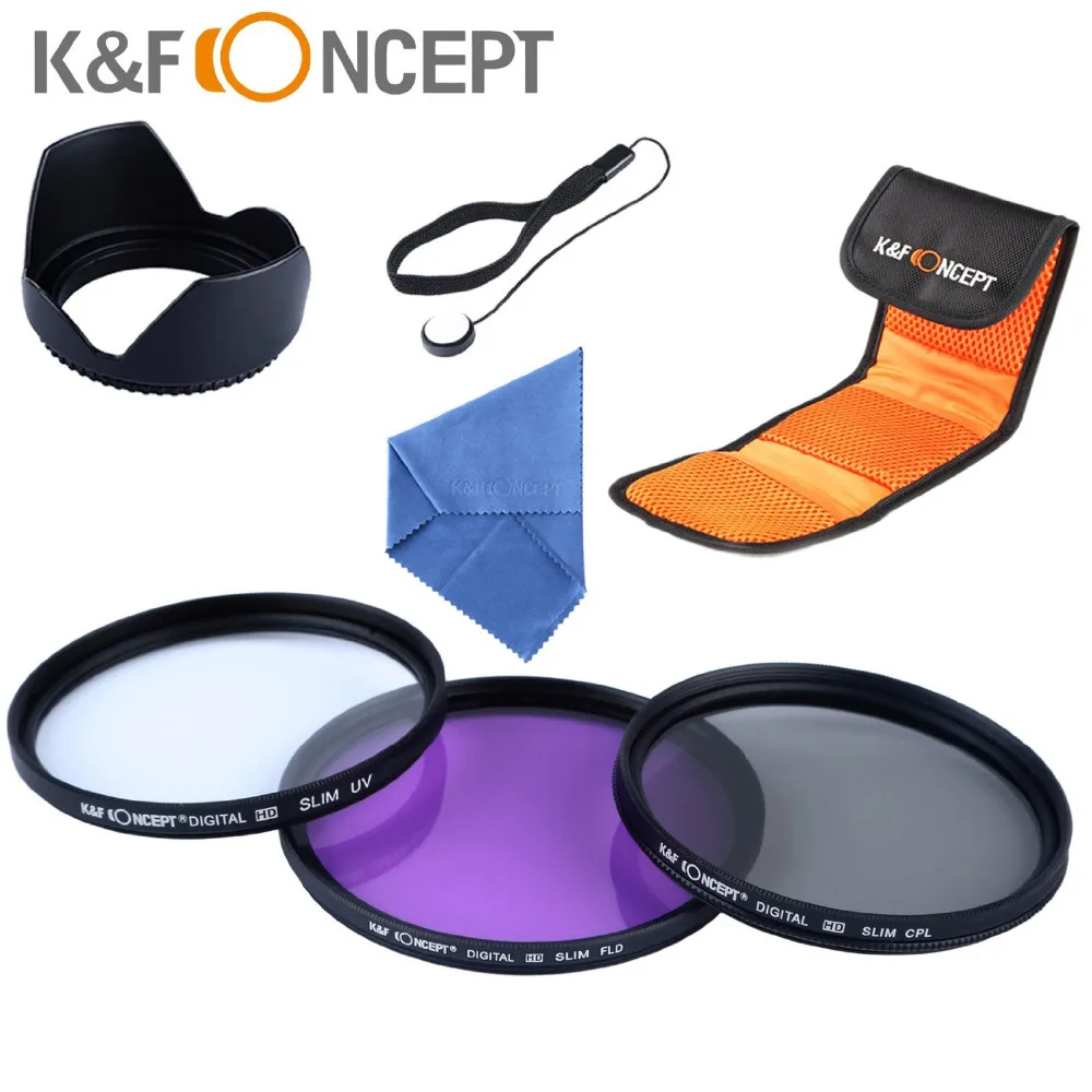 K&F CONCEPT 52 55 58 62 67 72 77mm UV Ultraviolet Protector CPL