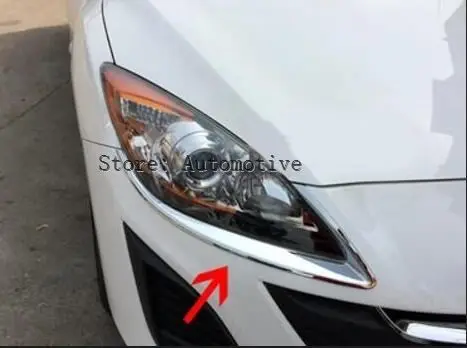 

For Mazda 3 2010--2012 Headlight Eyebrow Cover Trim