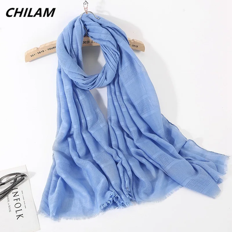 2019 NEW fashion women scarf soft solid spring shawls and wraps summer hollow long pashmina for lady cotton stoles hijab scarves |