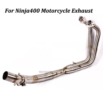 51mm Motorcycle Exhaust Escape Modified Stainless Steel Connection Link Pipe For Ninja400 2017 2018 Ninja 250 EX300 2018 2019