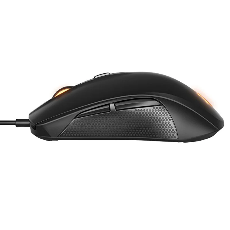 SteelSeries Rival 100, игровая мышь, USB Проводная оптическая мышь 4000 dpi, мышь с призмой, RGB подсветка, бесплатный подарок, коврик для мыши