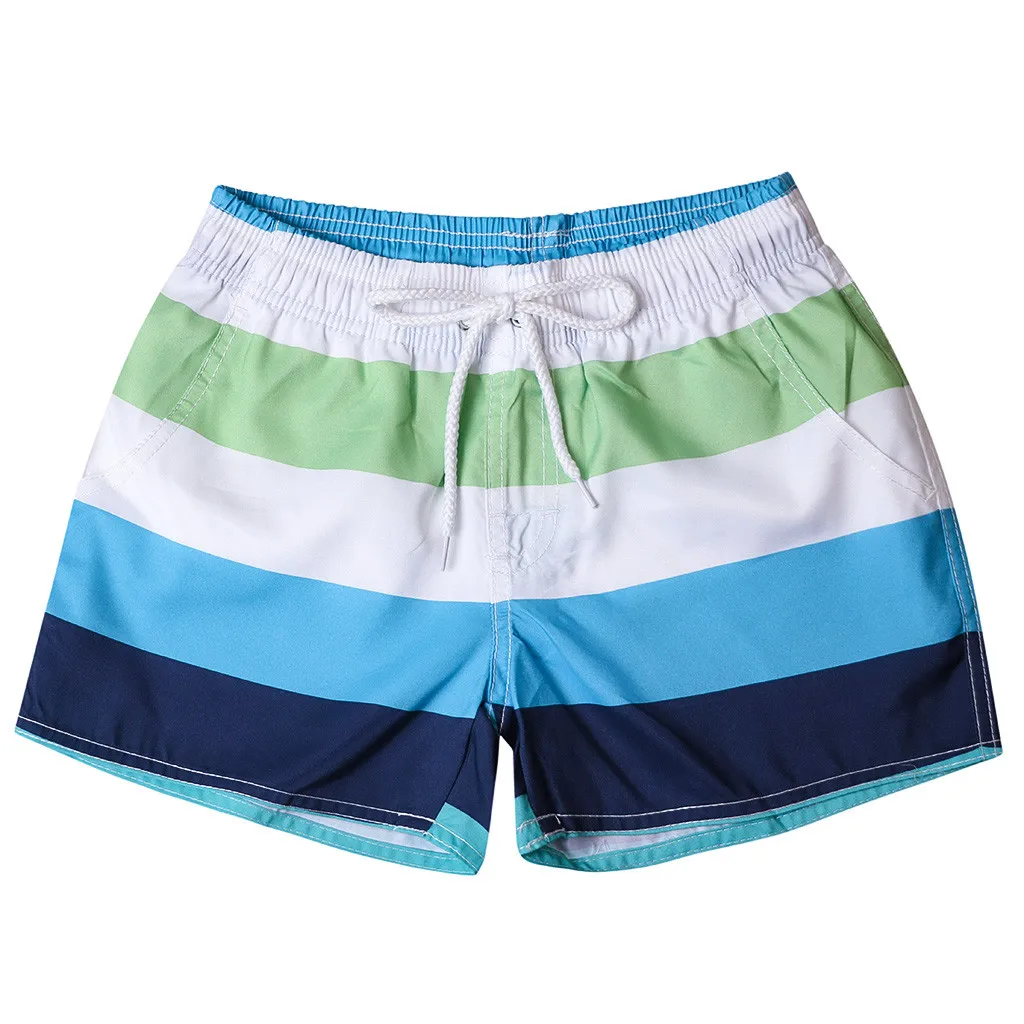 Новая мода лето Для мужчин шорты унисекс Повседневное в полоску быстросохнущая пляж серфинг Бег Плавание шорты M10 M10