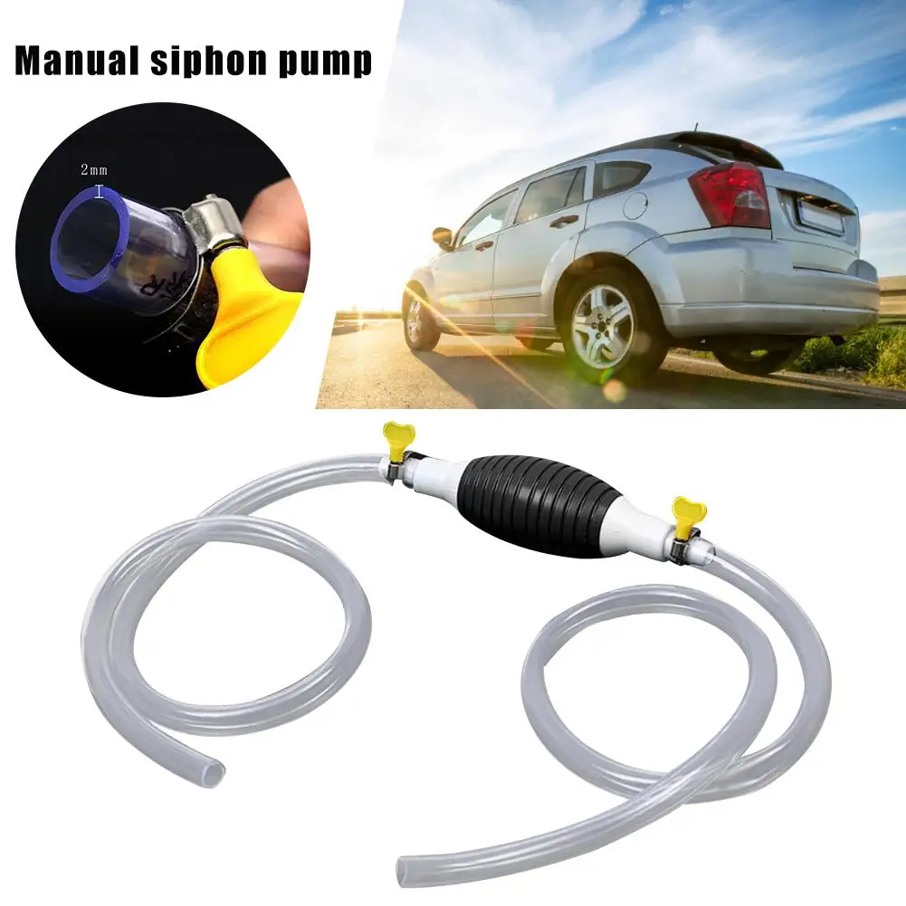 20MM Large Diameter Check Valve Car Siphon Hose Manual Pump Fuel Pipe Pumping Fit For Car Truck Motor Yacht Home Aquarium