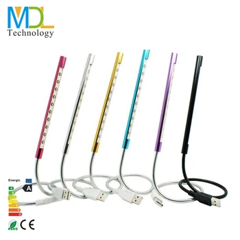 

10LEDs USB LED Desk Lamp Study Flexible Night Light Book Table Reading Lamp Eye-care Bedside Lights For Children Headboard Light