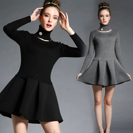 fit and flare winter dress